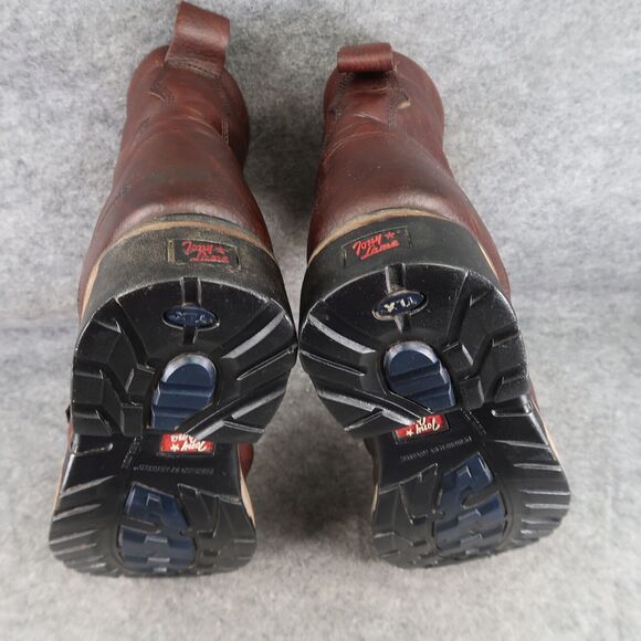 Tony Lama Shoes Mens 10 Boots Work Timber Lace Up Leather Waterproof Utility Mid - Picture 13 of 16